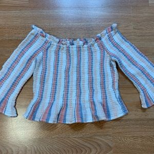 American eagle off the shoulder top